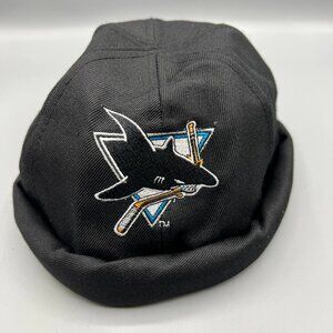 Vintage San Jose Sharks NHL S/M 7 1/4 - 7 3/8 AJD Fitted Beanie Hat Docker Cap